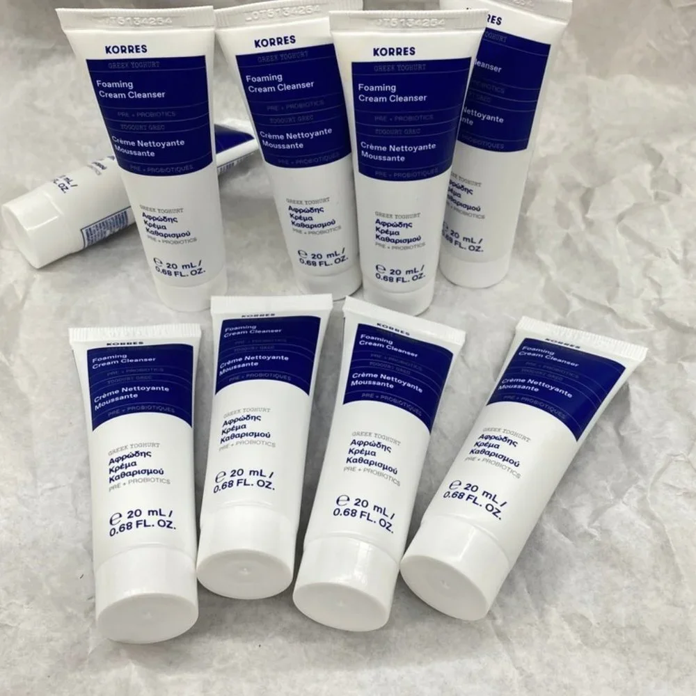 Korres Foaming greek Yogurht Cleansing Cream .68oz Tubes - 12 pack NEW - Picture 2 of 2